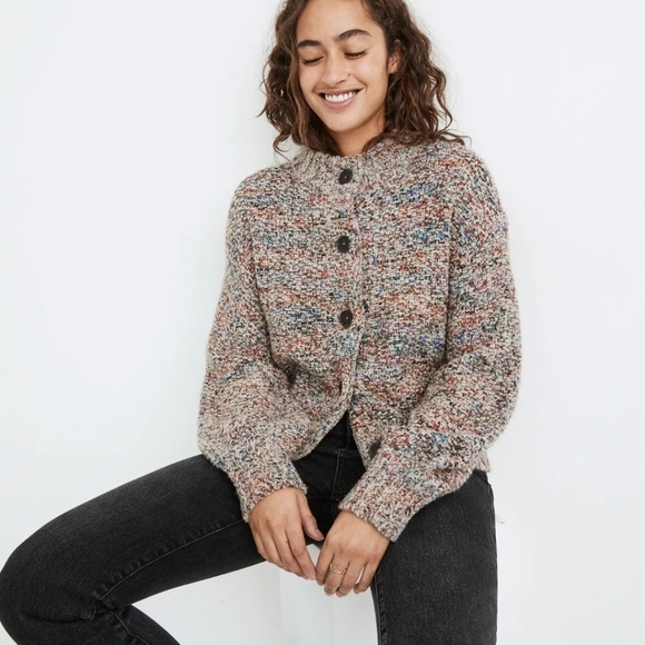 Madewell Sadler Cardigan Button Up Merino Wool Blend Size XS - Picture 1 of 7